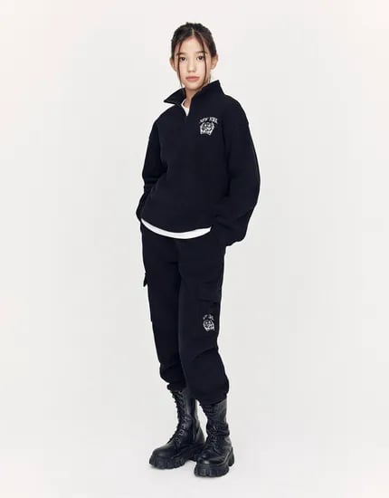 지오디노주니어 플리스 카고 조거팬츠