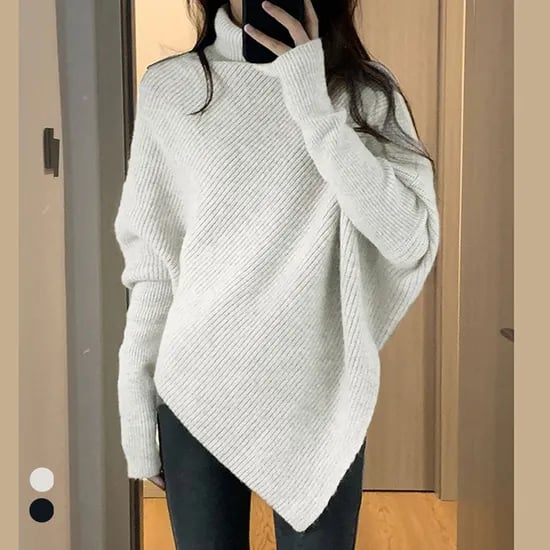 돌먼터틀넥디테일니트