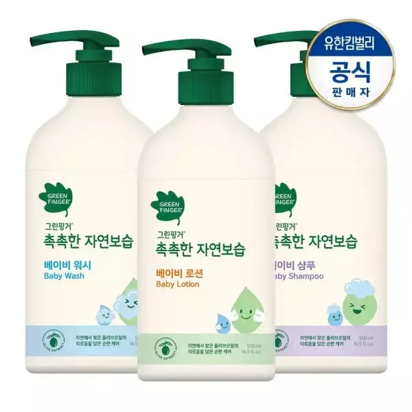 그린핑거 대용량 촉촉한 샴푸+워시+로션 3종세트 32,340원
