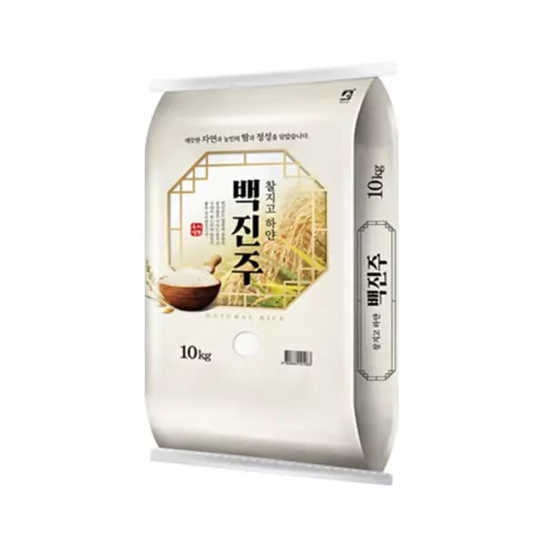 25년산 찰지고 하얀 백진주쌀 상등급 10kg 34,490원 무배