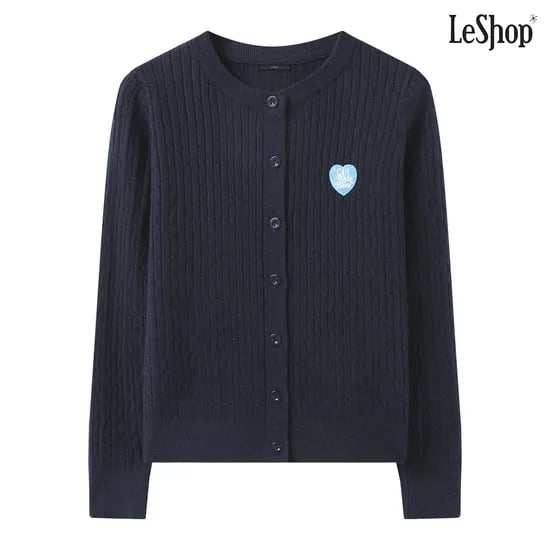 하트 패치 케이블 니트 가디건 14340원 무배
