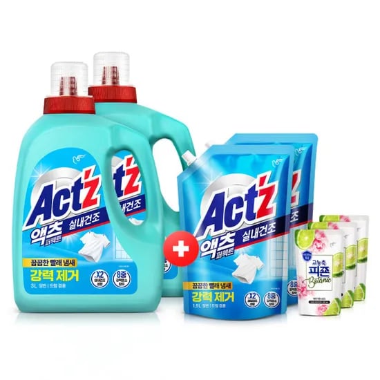 액츠 퍼펙트 실내건조 겸용 세탁세제 총 9L +보타닉200mlx3개 증정 21,030원