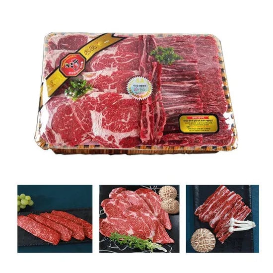 한우 3종구이 선물세트 1kg 75,780원 무배
