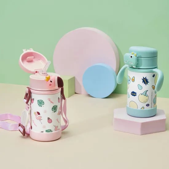 얼집준비물 초핫딜 누비 스텐버튼 손잡이 빨대컵+스트랩 2개세트 19,950원