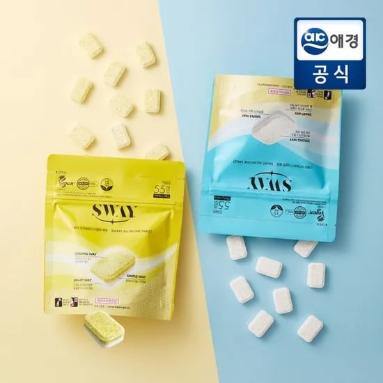 스웨이 식세기 전용세제 타블렛 8g 55입 (구연산소다/소금) 8,470원 핫딜