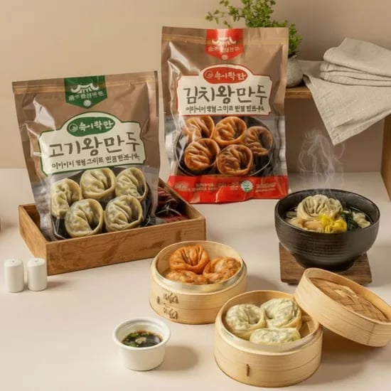 전주한옥 만두 속이 꽉찬 왕만두 1.05kg+1.05kg 19,260원