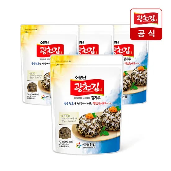 광천김 소문난 김가루 70g 4봉 9,760원 무배