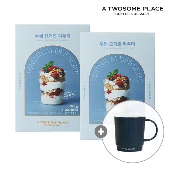 투썸플레이스 요거트 파우더 320g 2개 머그컵