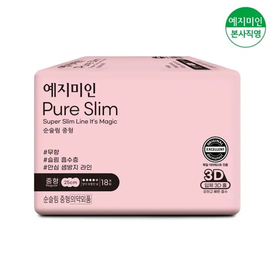 순슬림 생리대 중형 18P