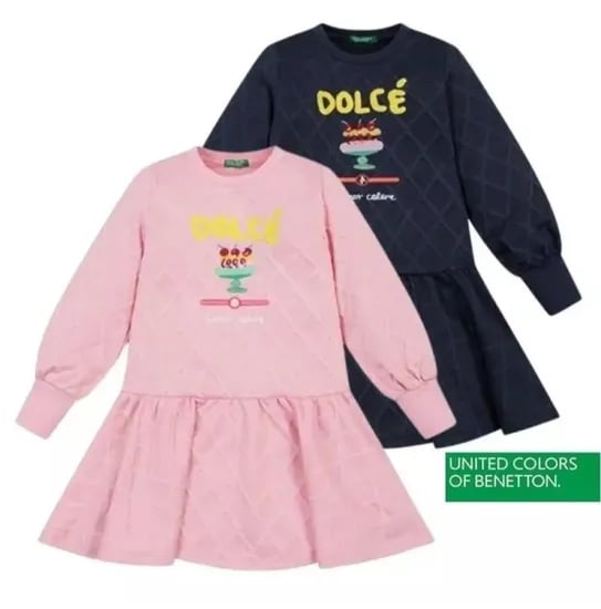 까다로운 초딩언니도 합격!! 베네통키즈 컬러스 자가드 원피스 54,600원