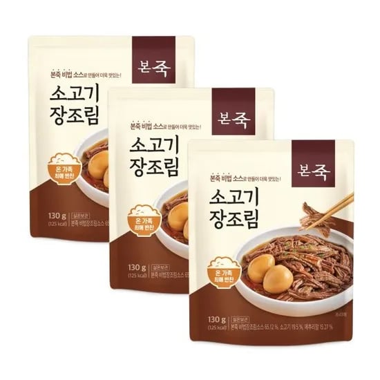 본죽 소고기 장조림 130g X 10팩 24,240원