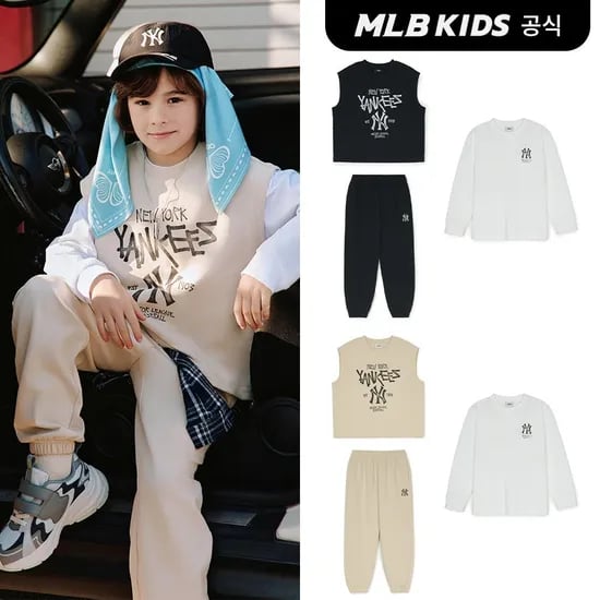 MLB키즈 바시티 조끼 봄 상하복 세트 47,990원