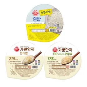 오뚜기밥 18개+18개 , 28,960원(개당 804원)