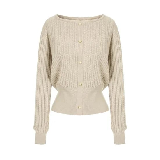 스퀘어 진주 꽈배기 니트 22,360원