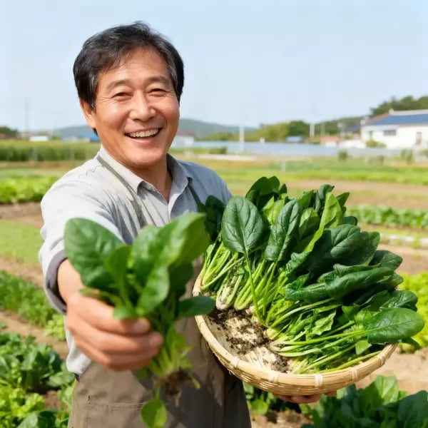 해풍 맞고 자란 보물초 시금치 2kg 8,990원
