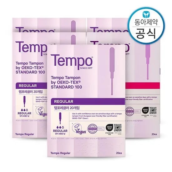 템포 하루특가SSG 템포 탐폰 체내형생리대 레귤러/슈퍼 100매 33290원
