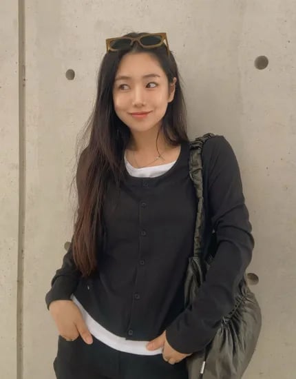행텐 슬림핏 가디건 레이어드 티셔츠