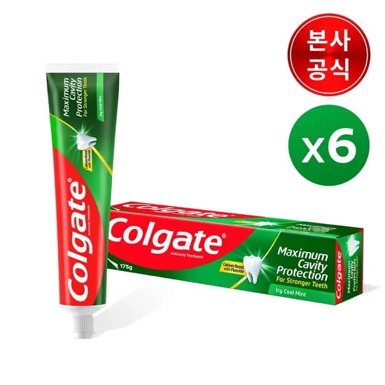 콜게이트 캐디비 프로텐션 불소치약 175g 6개