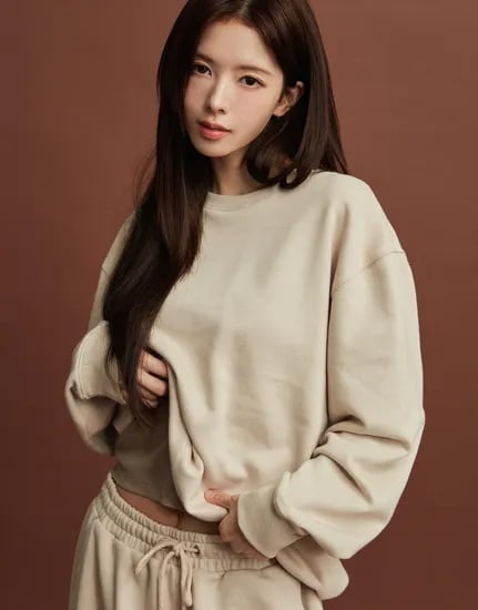 지오다노 여자 무지 맨투맨