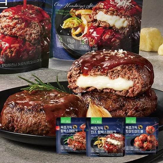 삼립 시티델리 함박 스테이크 150g 9팩