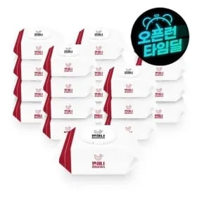 반하나 화이트 물티슈 100매 20팩 캡형