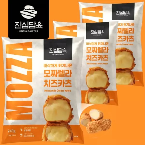튀겨나온 모짜렐라 치즈돈까스 3팩 6개 16,470원 개당 2,745원