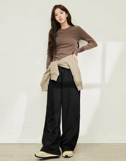 스트레이트 스웨트 팬츠 추리닝