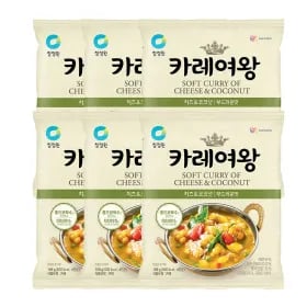 청정원 카레여왕 치즈코코넛 108g (분말) x 6개 유클 무배 8,480원