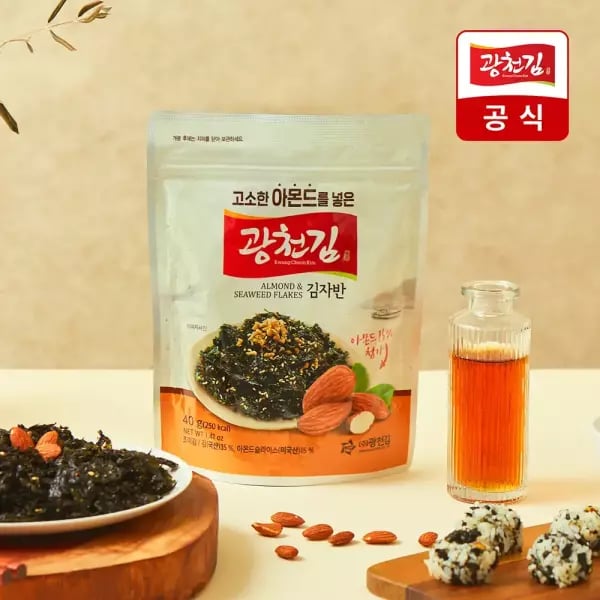 광천김 아몬드 김자반 40g 7봉