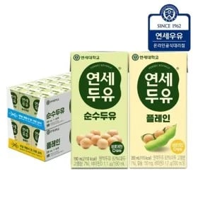 연세두유 순수두유 24팩+ 플레인두유 24팩 (총48팩) 16,950원