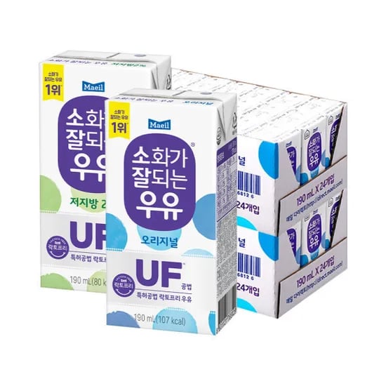 매일 소화가 잘되는 우유(오리지널/저지방)190ml 48팩 29,840원