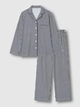 자주 여 피치스킨 파자마 세트 라이트 네이비 34,930원