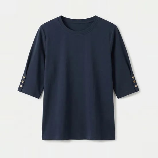 5부 쓰리버튼 슬리브 티셔츠 18100원