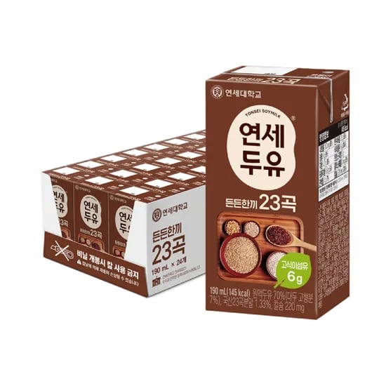 연세두유 든든한끼 23곡 190ml 24팩 11900원