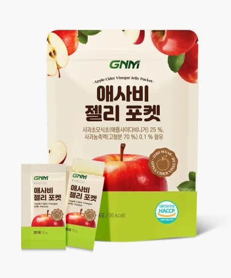 GNM 애사비 애플 사이다 비니거 사과 식초 젤리 포켓 14포 1봉 무배 3150원