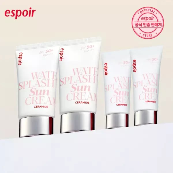 에스쁘아 워터스플래쉬 선크림(60mL 2개+30mL 2개)18,270원(티멤,카할)