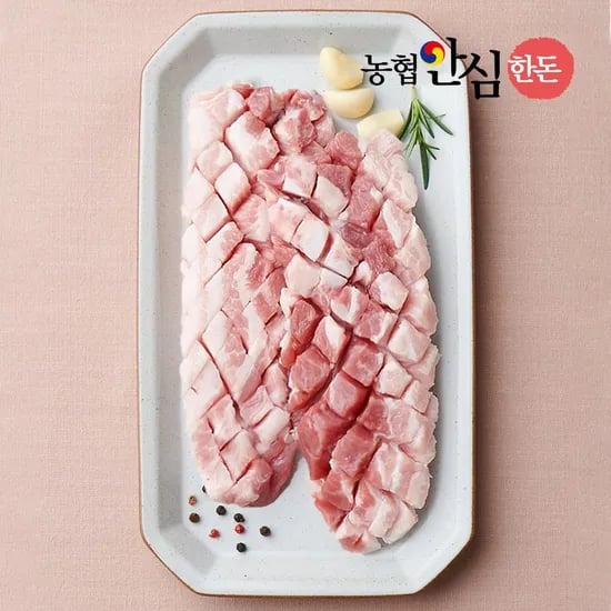농협안심한돈 삼겹살 500g 16,300원 무배