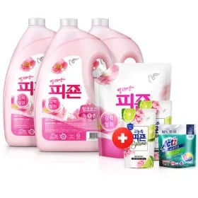 피죤 섬유유연제 3100mlX3+2300ml+200mlX2+액츠 캡슐5입 증정 13,850원