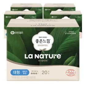 좋은느낌 리네이처 울트라슬림대형 20개입5팩 유클 21,080원