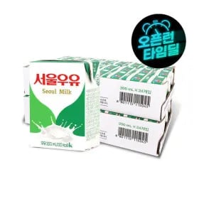 서울우유 멸균우유 200ml 48팩 22,900원 무료