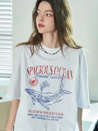 꼼파뇨 오션 웨일 반팔티 19,656원 무배