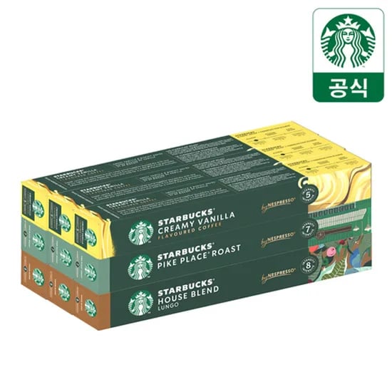 스타벅스 네스프레소 캡슐커피 9박스+머그컵 53,850원