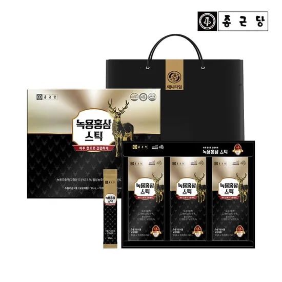 종근당 녹용홍삼 스틱 30포 1세트 16,900원