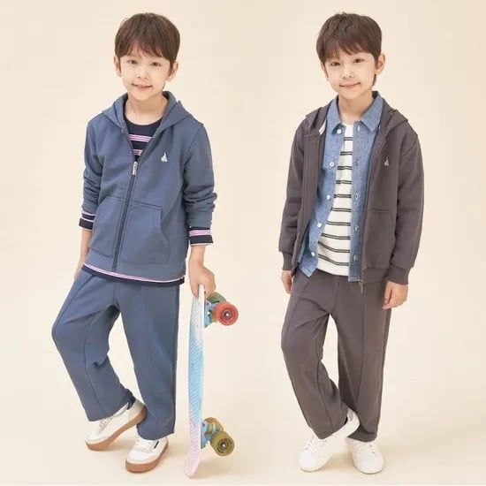 빈폴키즈 25FW 후드 집업 긴바지 2PCS 상하 세트 2종 택1