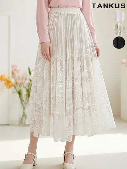 레이스 밴딩 롱 스커트 22,030원 무배