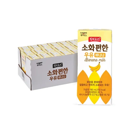 후디스 소화편한 바나나우유 190ml 24팩 11,990원