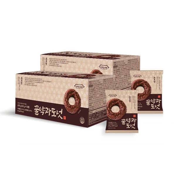 떠리몰 한국민속촌 꿀약과도넛 초코맛 60g*10봉 x 2박스  무료배송 9990원 26.04.02.