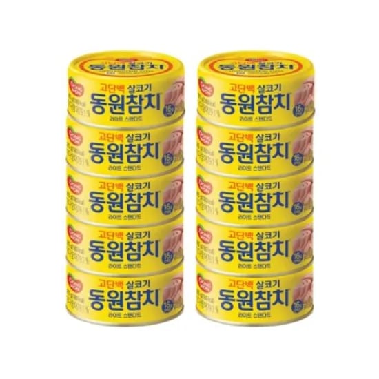 동원 라이트스탠다드 참치 85g 30캔 36,510원