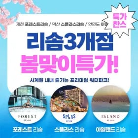 리솜 3개 지점 스파/워터파크 23,730원