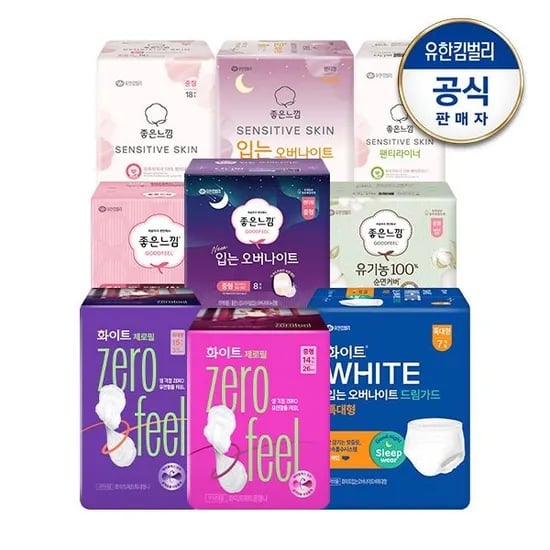 좋은느낌 입오버 소/중/대 8매 6팩 27990원